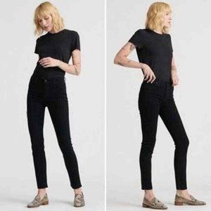Lucky Brand 2/26 Women's Jeans Hayden Skinny Fit Black Stretch Ankle
